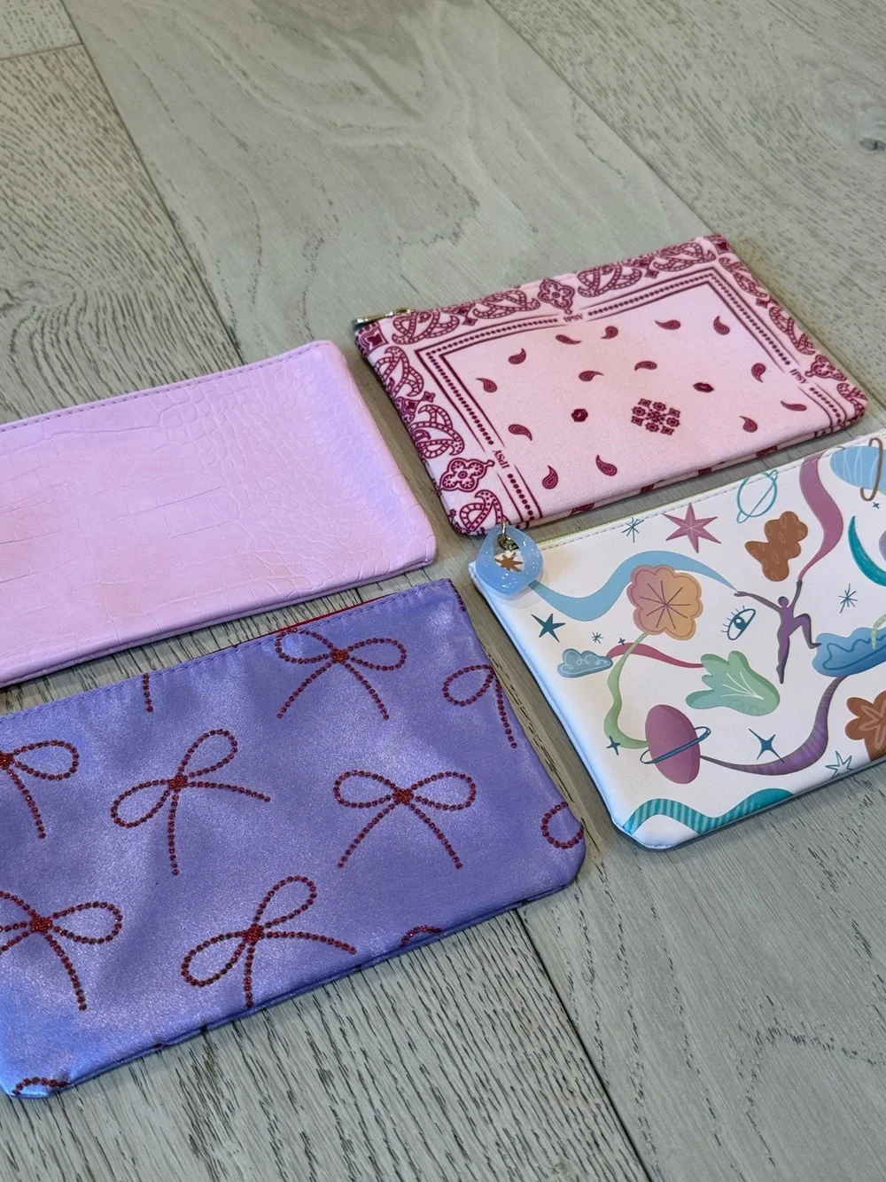 Bundle of 4 Cosmetic Glam Bags NWT